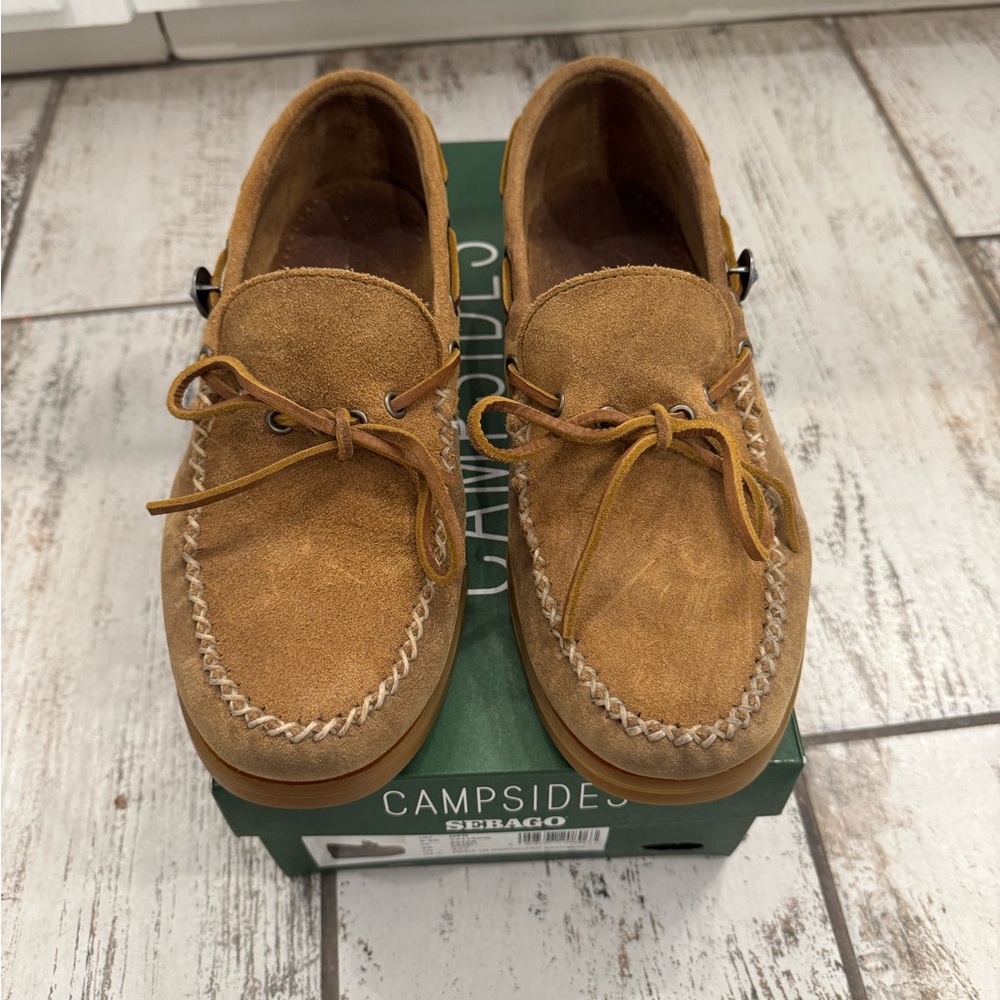 Sebago Men’s Gum Suede Camp Moc Size 9.5